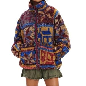 BDG Multicolor Teddy Jacket for Women